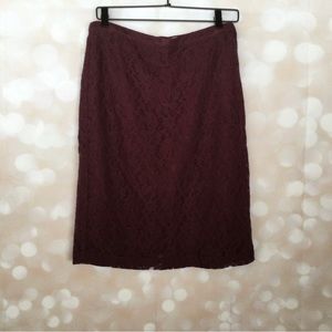 Banana Republic Factory Purple Pencil Skirt